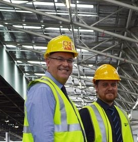 WILEY LATCHES ON TO ROOF PROJECT