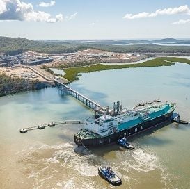 GLADSTONE PRODUCES FIRST GAS BUT COSTS SANTOS $1 BILLION