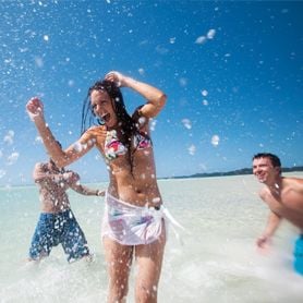 TOURISTS CASHED UP AND HEADING FOR AUSTRALIA