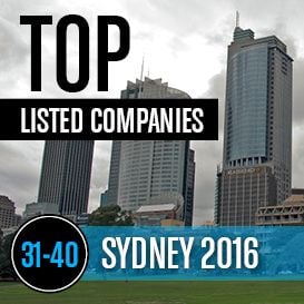2016 SYDNEY TOP LISTED COMPANIES 31-40