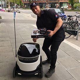 DOMINO'S DELIVERS THE ROBOTIC GOODS