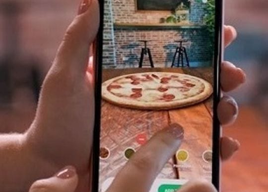 "Very early entry" with AR takes Domino's into uncharted food retail territory