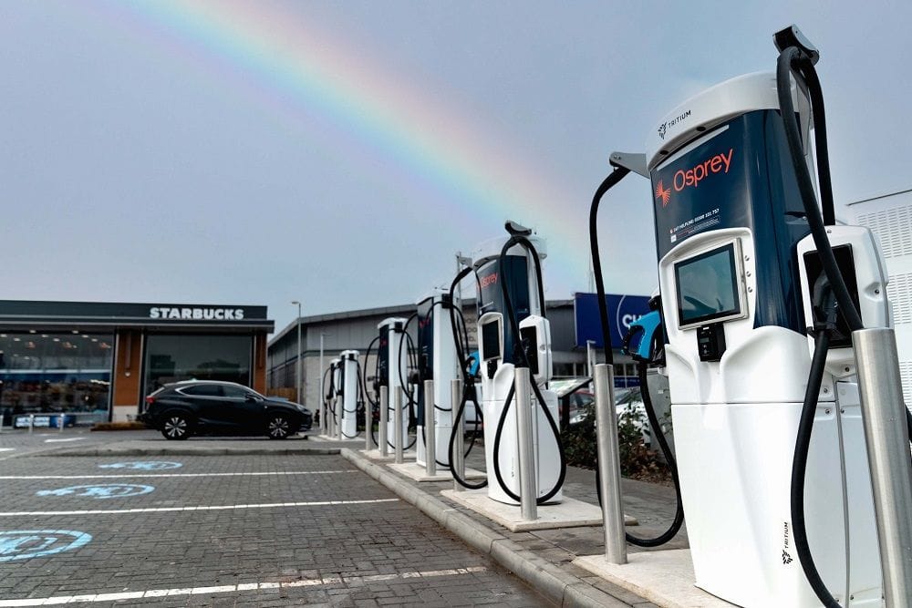 UK customer Osprey more than triples orders for Tritium EV fast chargers