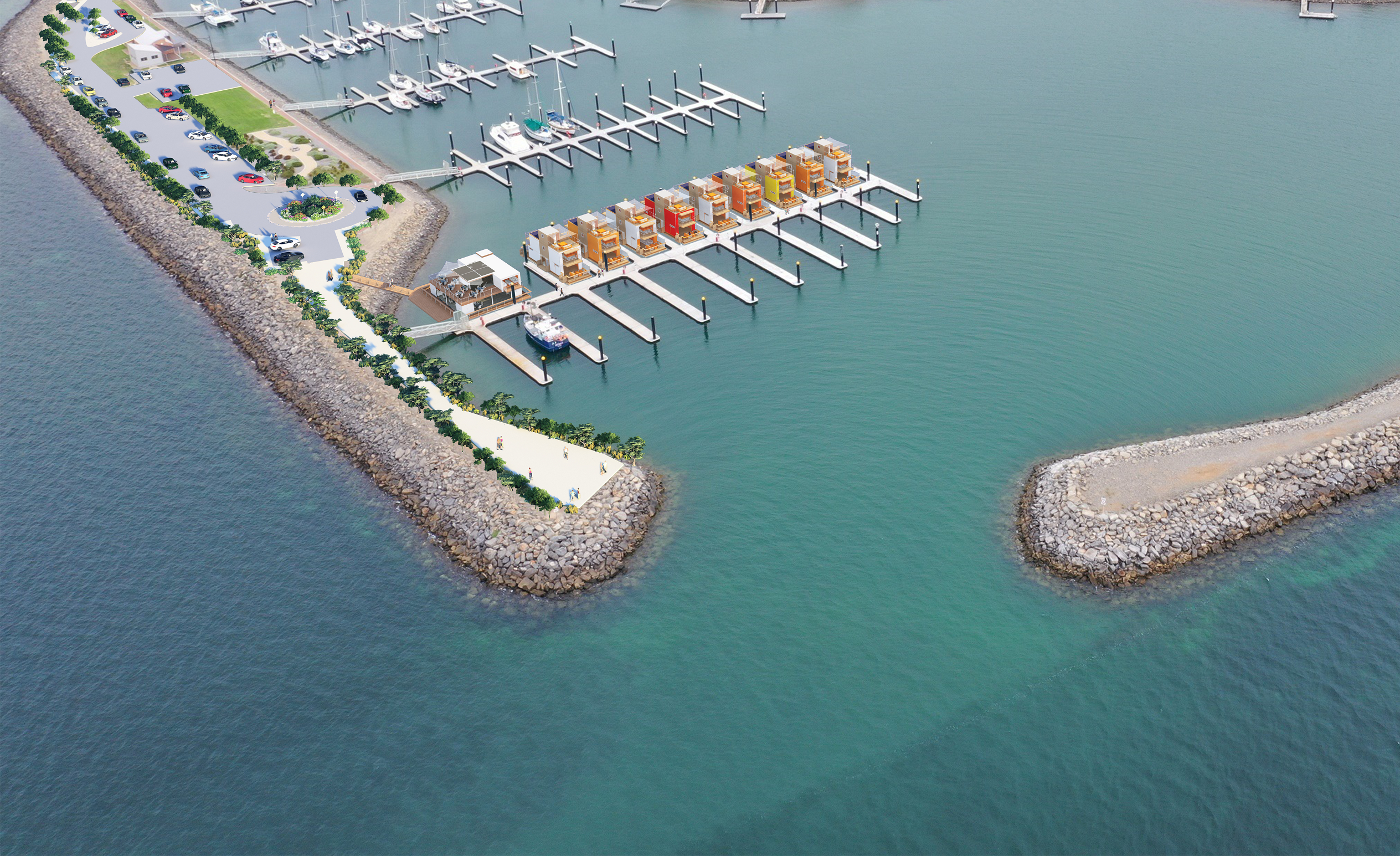 Unique ‘floating homes’ planned for $40m Dockside Port Vincent tourism hub