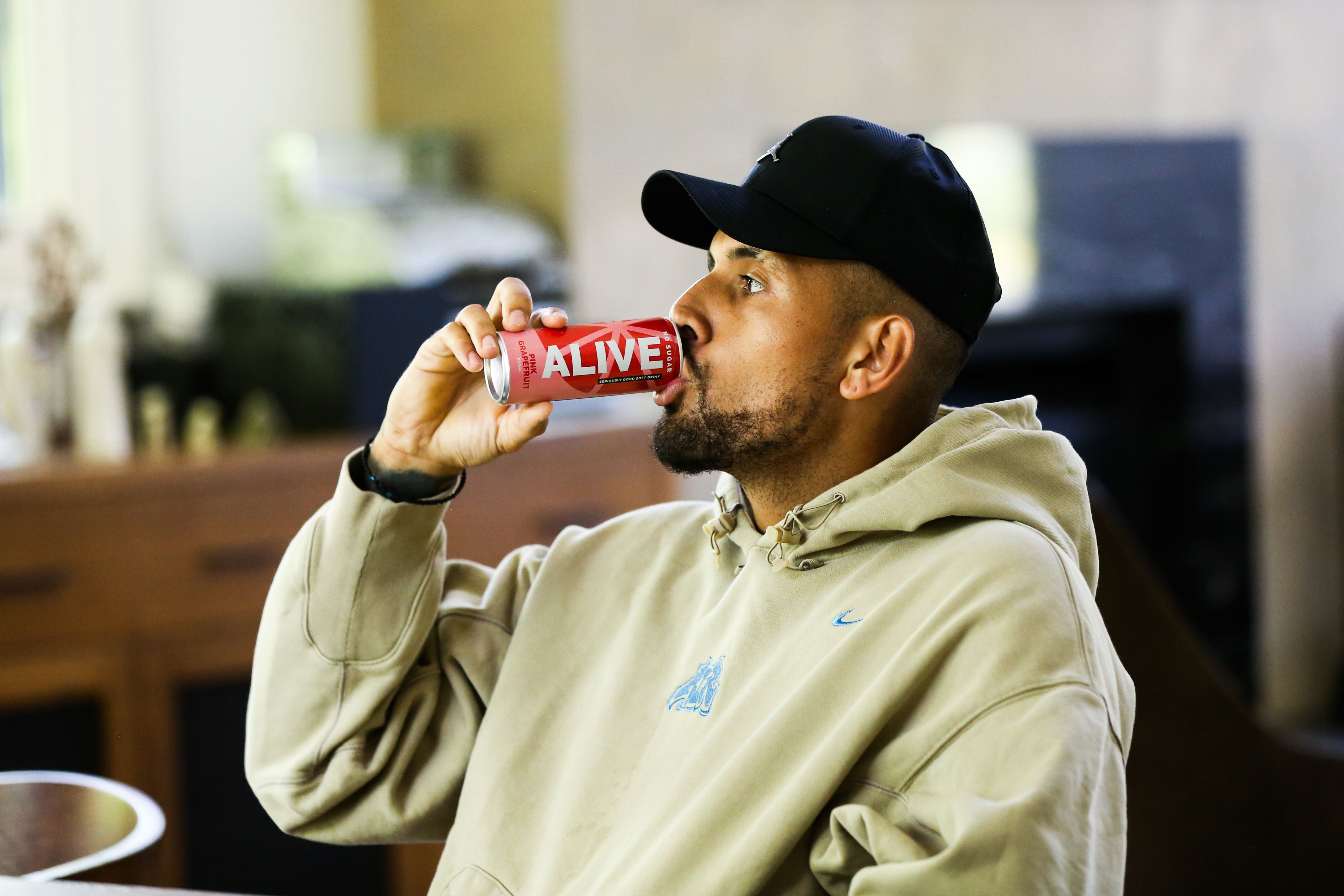 Kyrgios takes equity stake in Gen U Brands’ ‘no sugar’ soft drink start-up ALIVE