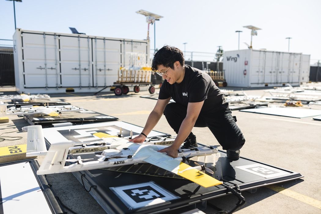 Wing’s drone delivery services land in Ipswich