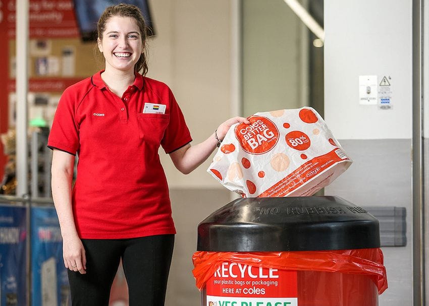 Coles joins Woolworths in phasing out reusable plastic bags
