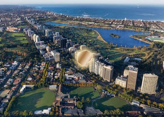 Gurner goes back to his roots with plans for $800m residential tower on St Kilda Road