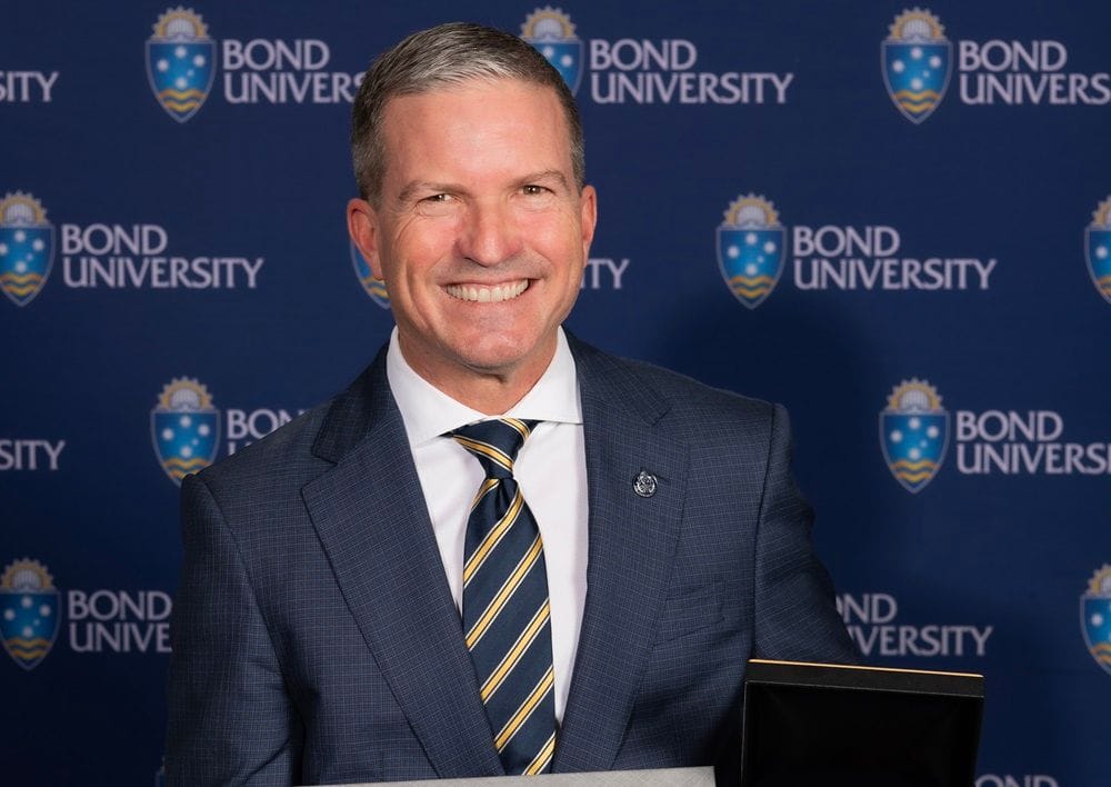 Bond University awards highest alumni recognition to esteemed lawyer Derek Cronin