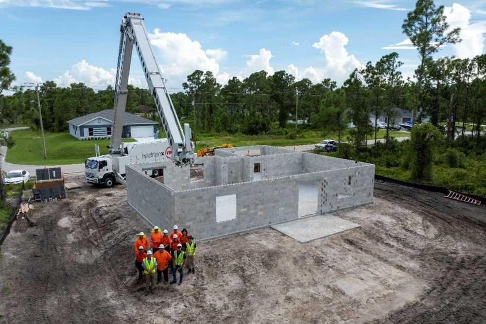 Robotic tech group FBR completes first home build in US bricklaying demonstration