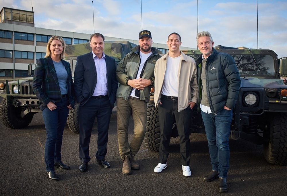 Netflix sci-fi thriller War Machine descends on Victorian RAAF base for latest shoot location