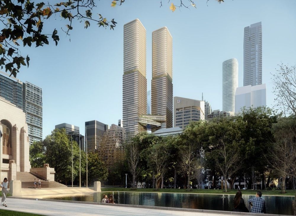 Billbergia teams with Metrics Credit Partners for 80-storey twin-tower project in Sydney CBD