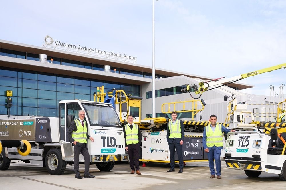 Western Sydney airport partners with Freightquip for Australian-first electric ground equipment plan