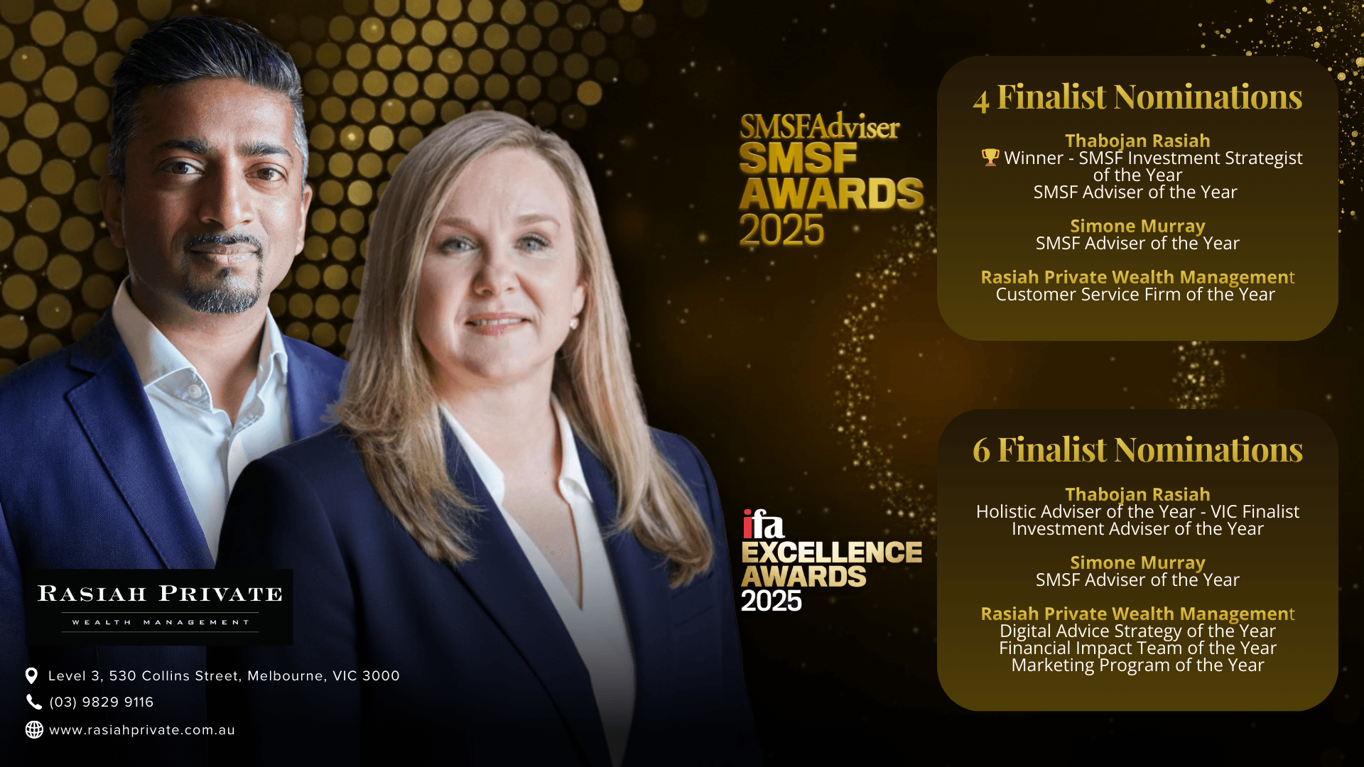 RPWM recognised across major industry awards in 2025