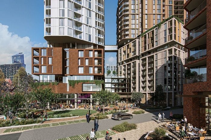 Artist's impression of District Living in Docklands.