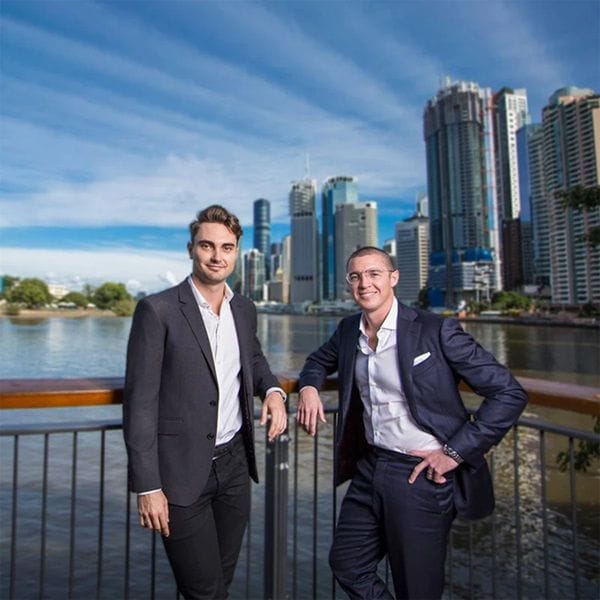 Audeara co-founders Alex Afflick (left) and James Fielding (right), who are CTO and CEO respectively.