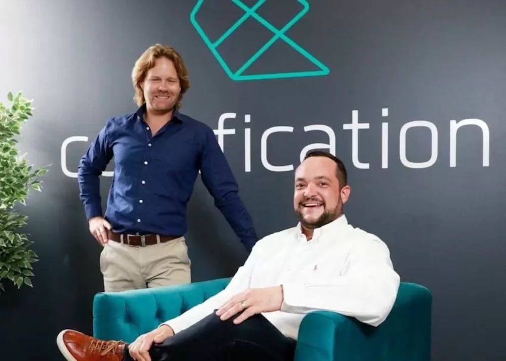 Drew Butler and Daniel Sandaver, co-founders of self-funded tech start-up Codafication.