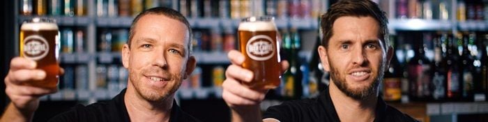 Beer Cartel co-founders Geoff Huens (left) and Richard Kelsey (right).