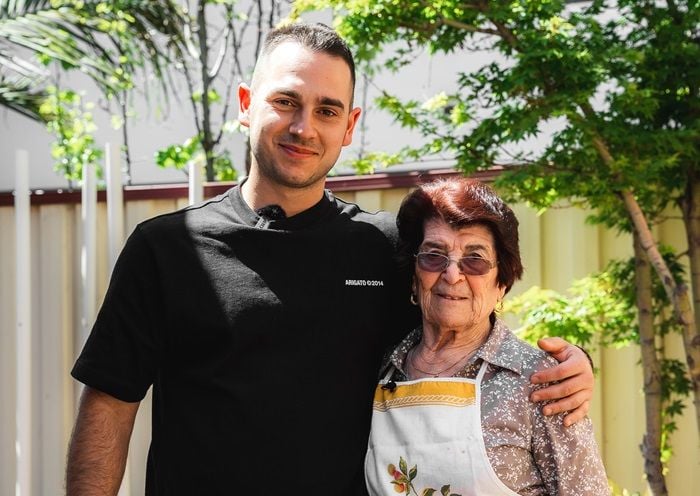 Bippi founder Ben Circosta with his Nonna Emilia