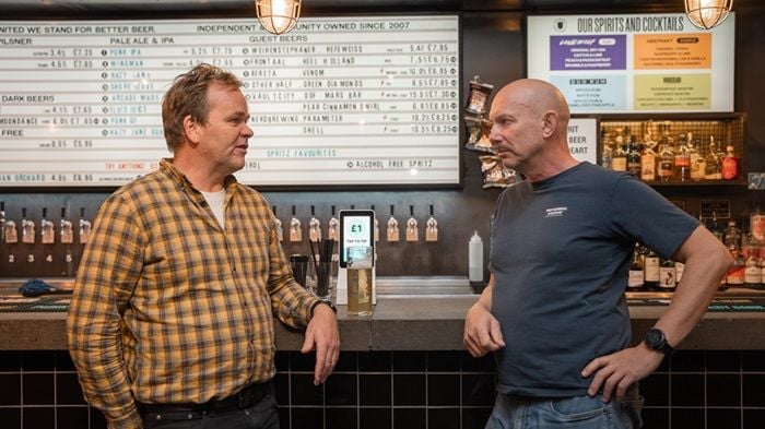 Birchal chair Adam Vise (left) and Crowdcube founder Darren Westlake (right).