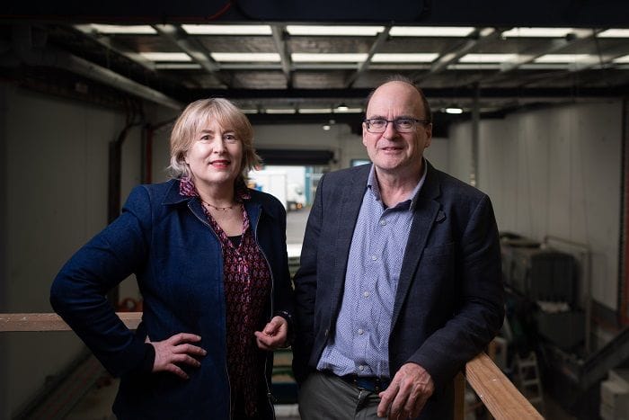 DiaperRecycle co-founders Cynthia Barnicoat and Clarke Kelland.