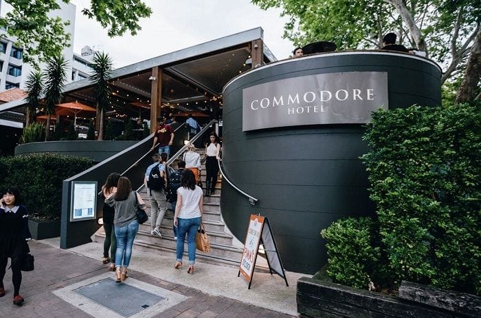 Upon its founding in 1854, the Commodore Hotel was named by its first owner in honour of the nickname given to his father, Billy Blue McMahon.