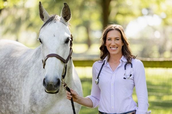 Poseidon's head US veterinarian, Dr Erin Roddy.