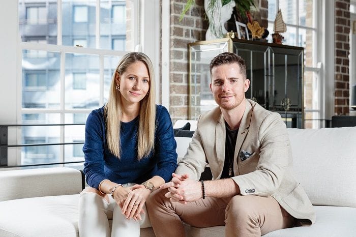Flave co-founders Samantha and Stuart Cook.