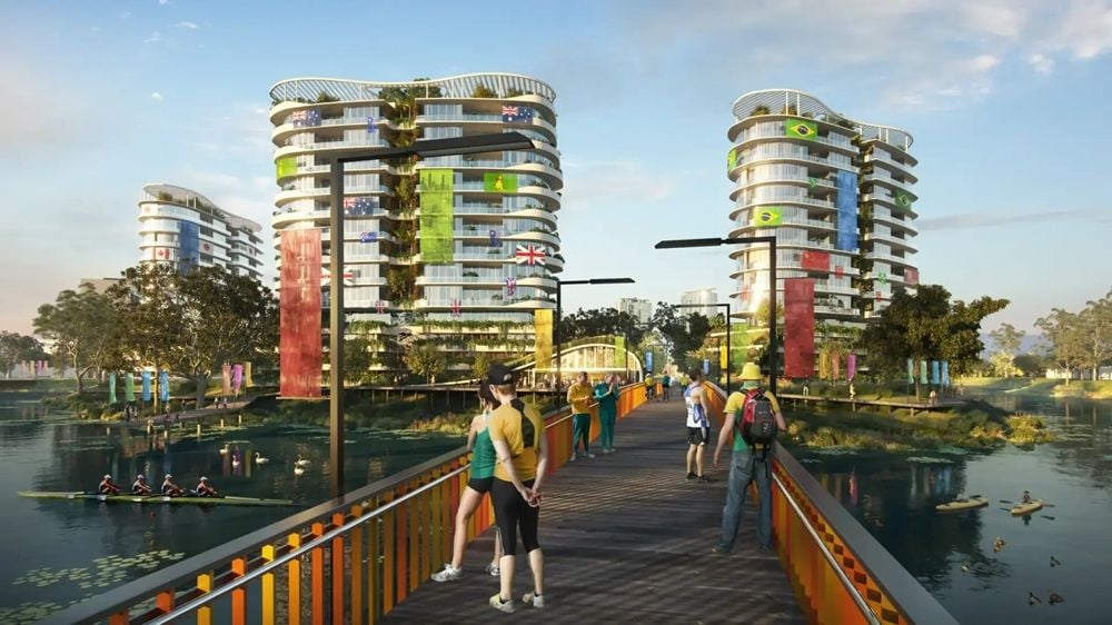 Render of Gold Coast Athlete Village. Source: Delivering 2032 and Beyond.