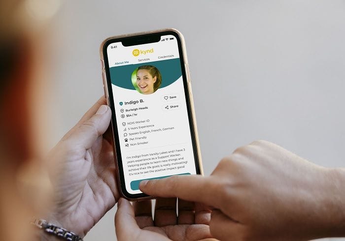 The Kynd platform matches buyers and sellers of disability services.