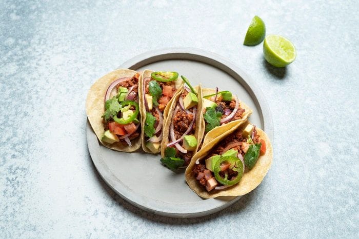 Lamb tacos made from Magic Valley's cultivated meat.