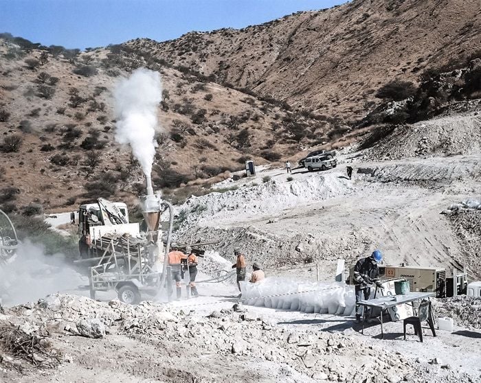 Lepidico's lithium mine in Namibia.