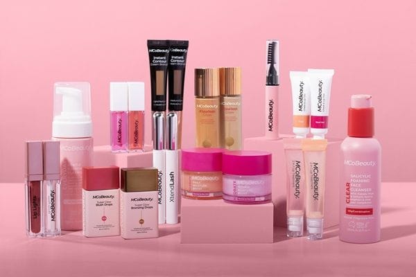 A selection from MCoBeauty's 250-strong range of products. 