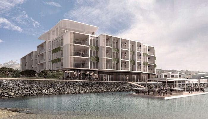 Render of Port Vincent Dockside marina.