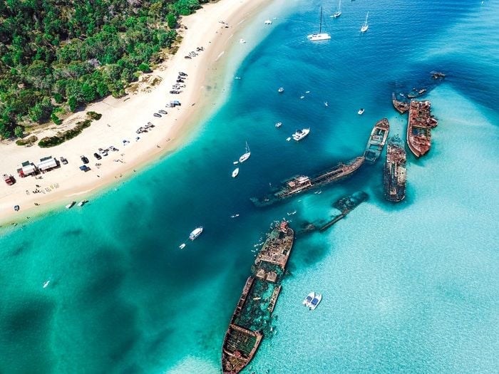 Brisbane is also a launchpad for numerous attractions in the region, such as the Tangalooma Wrecks at Moreton Island.