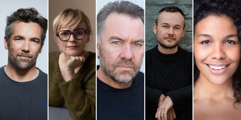 L-R: Patrick Brammall, Maxine Peake, Brendan Cowell, Daniel Henshall and Zahra Newman.