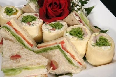 Sandwiches, variety of shapes and fillings