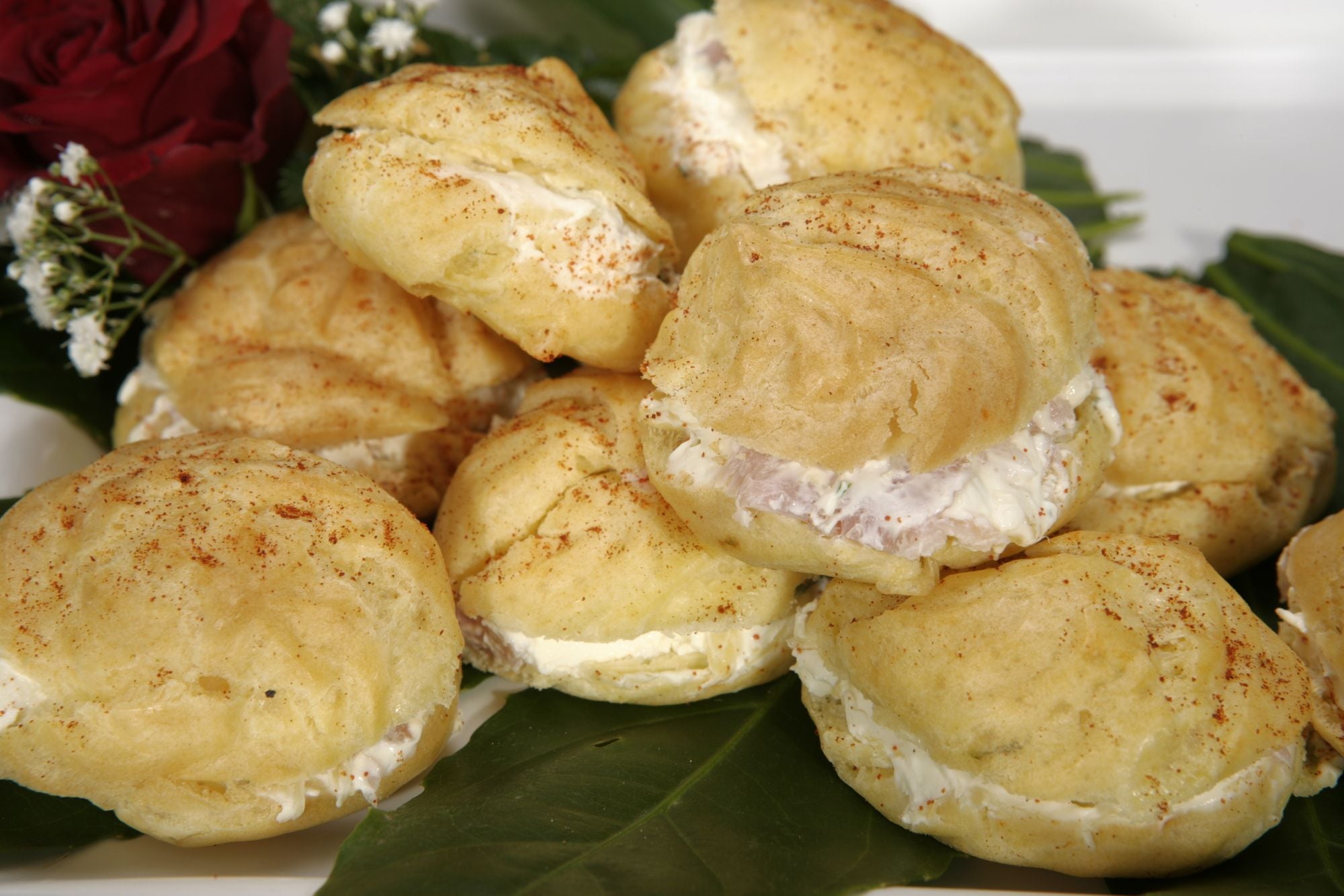 Gougere with Apricot Leek & Orange