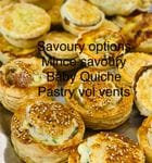 Mixed Savoury(Chose one in notes: Sausage Roll,Mince ,Baby quiche,Pastry Vol Vent ) )