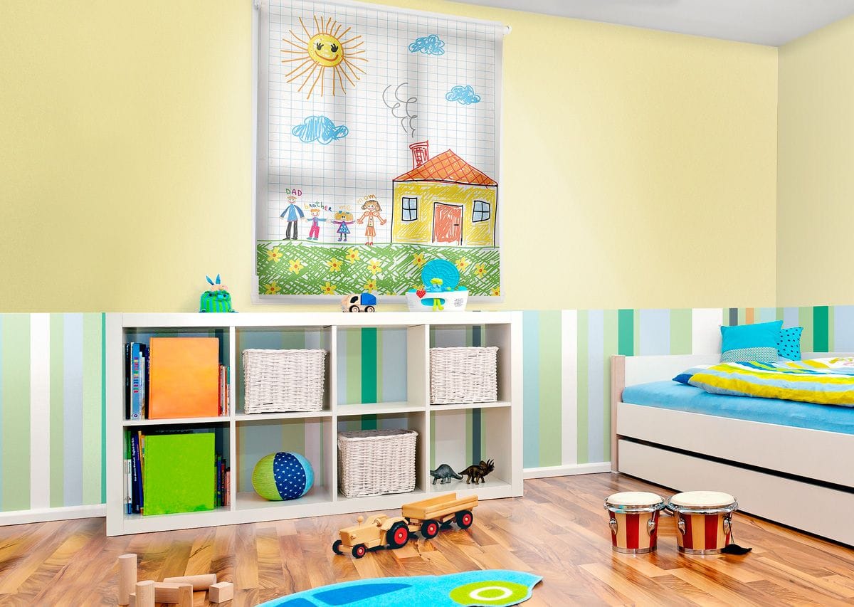 Print a favourite picture, place or character on a blind to ad a special touch to your child's bedroom or the play room