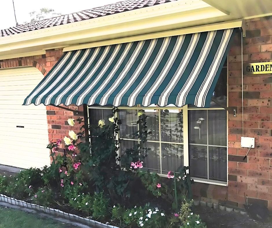Pivot arm awnings are stylish and practical