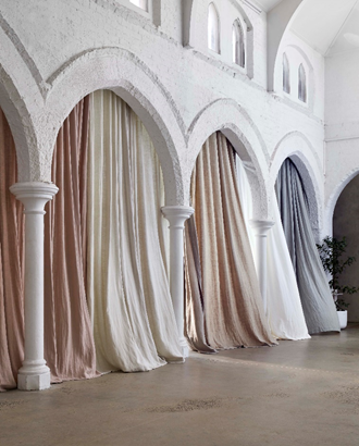 Linen curtain colours