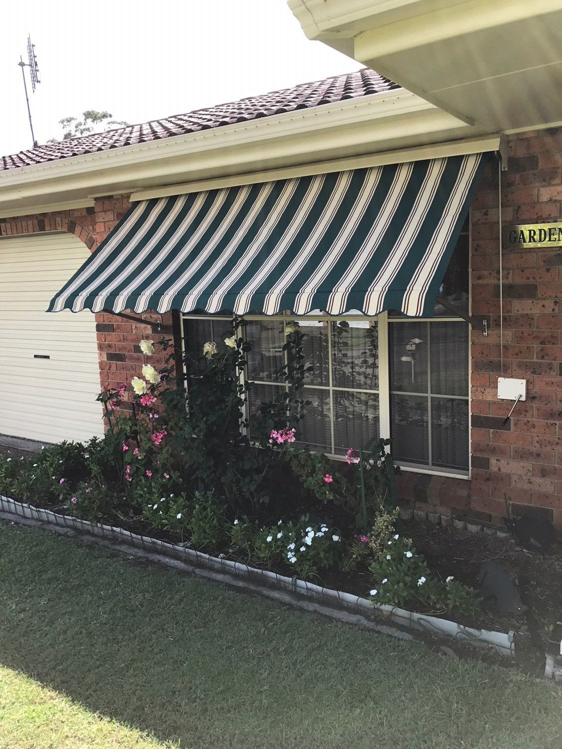 Pivot arm awnings are stylish and practical