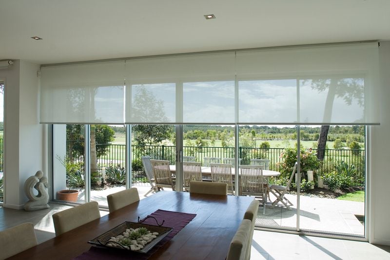 Roller Blinds on Sliding Doors