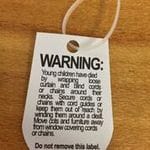 Child Safety Warning Labels - 20pk