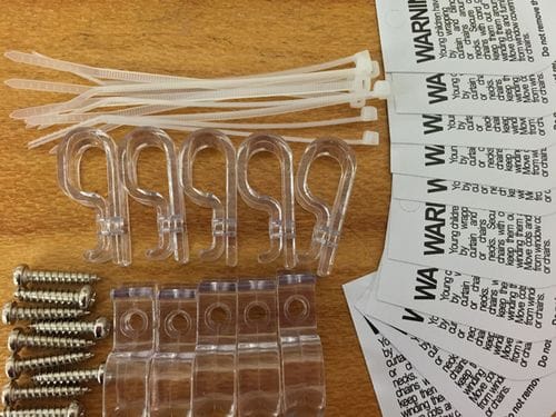 Child Safety Locks & Labels - Blind Chains - Commercial 100pk