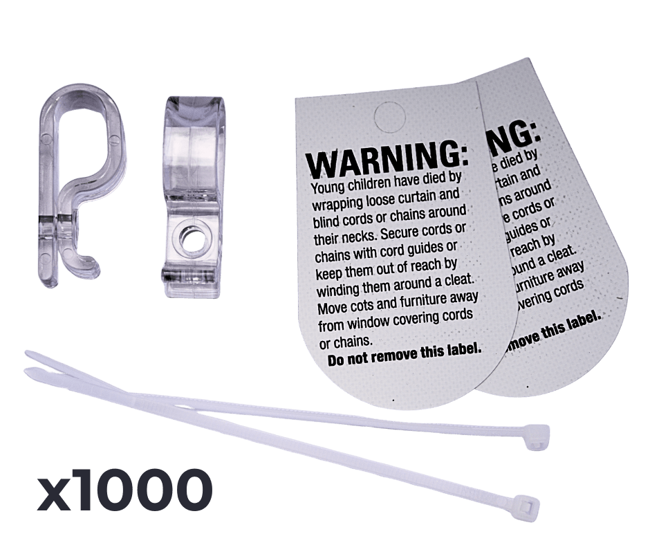 Child Safety locks & labels - blind chains -Wholesale 1000 pk (Screws Not Included)