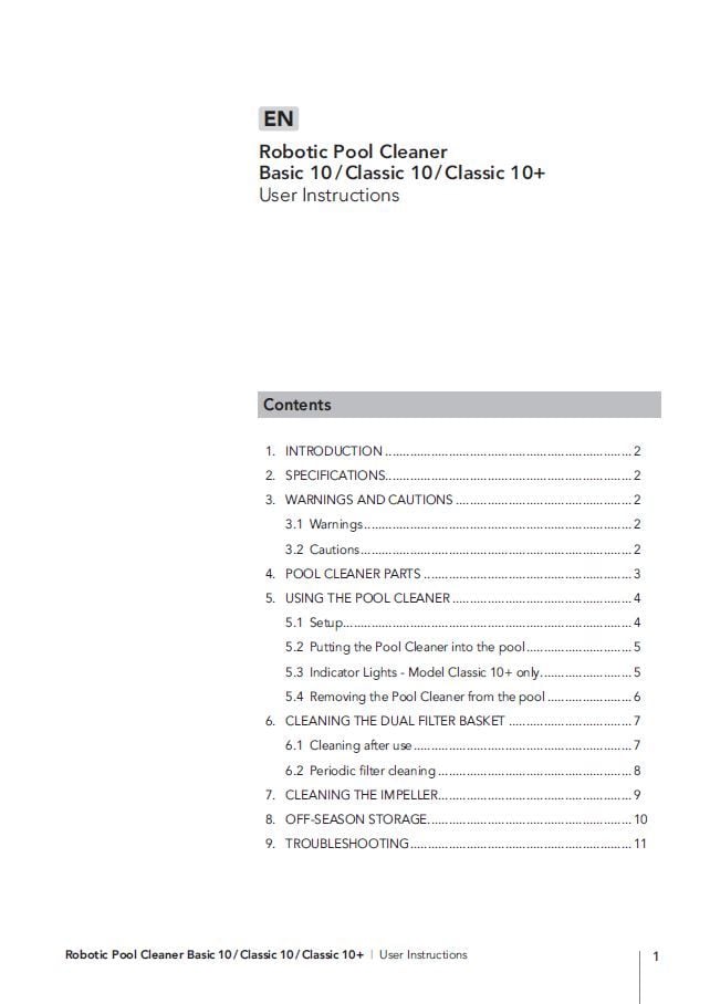 Cleaner Manuals | Award Pools