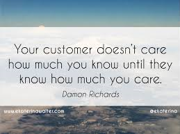 Quote about customers