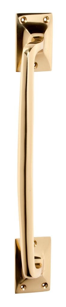 Classic Offset Pull Handle Polished Brass 305mm